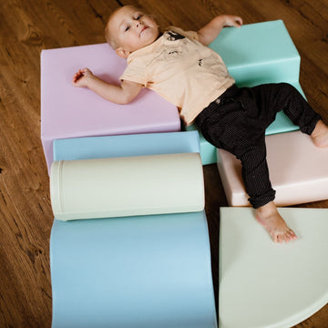 Soft Play 6 Foam Block Set - Light Pastel Explorer — 24