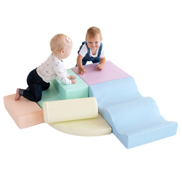 Soft Play 6 Foam Block Set - Light Pastel Explorer — 20