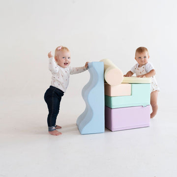 Soft Play 6 Foam Block Set - Light Pastel Explorer — 9