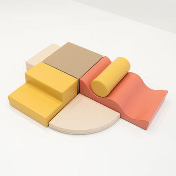 Soft Play 6 Foam Block Set - Pastel Pink Explorer — 9