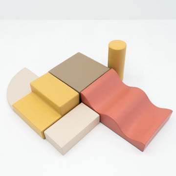 Soft Play 6 Foam Block Set - Pastel Pink Explorer — 18