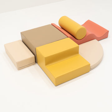 Soft Play 6 Foam Block Set - Pastel Pink Explorer — 11