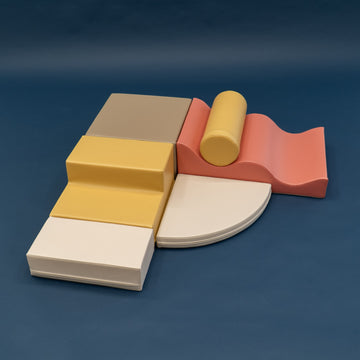 Soft Play 6 Foam Block Set - Pastel Pink Explorer — 28