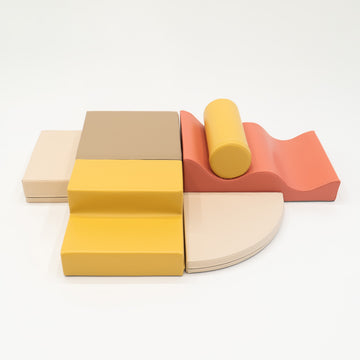 Soft Play 6 Foam Block Set - Pastel Pink Explorer — 10