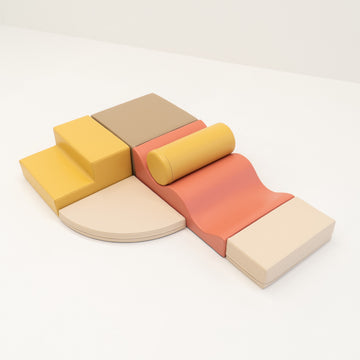 Soft Play 6 Foam Block Set - Pastel Pink Explorer — 5