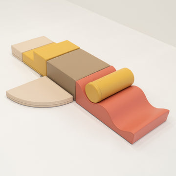 Soft Play 6 Foam Block Set - Pastel Pink Explorer — 13
