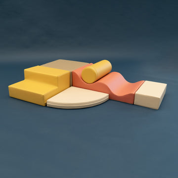 Soft Play 6 Foam Block Set - Pastel Pink Explorer — 30