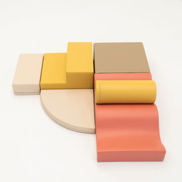 Soft Play 6 Foam Block Set - Pastel Pink Explorer — 8