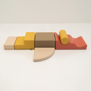 Soft Play 6 Foam Block Set - Pastel Pink Explorer — 12