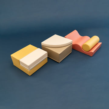 Soft Play 6 Foam Block Set - Pastel Pink Explorer — 26