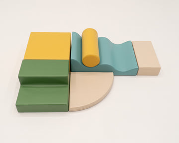 Soft Play 6 Foam Block Set - Pastel Turquoise Explorer — 11