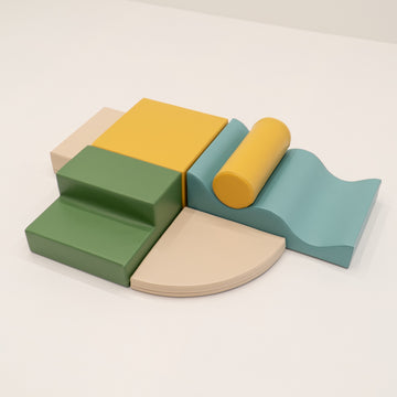 Soft Play 6 Foam Block Set - Pastel Turquoise Explorer — 8