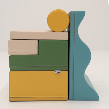 Soft Play 6 Foam Block Set - Pastel Turquoise Explorer — 23
