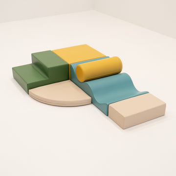Soft Play 6 Foam Block Set - Pastel Turquoise Explorer — 13