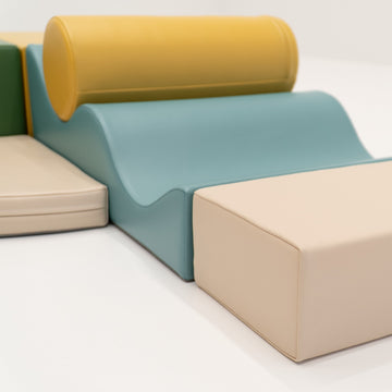 Soft Play 6 Foam Block Set - Pastel Turquoise Explorer — 14