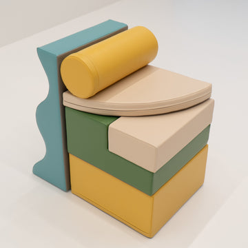 Soft Play 6 Foam Block Set - Pastel Turquoise Explorer — 18