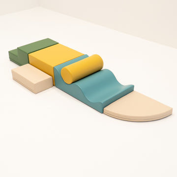 Soft Play 6 Foam Block Set - Pastel Turquoise Explorer — 28
