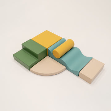 Soft Play 6 Foam Block Set - Pastel Turquoise Explorer — 10