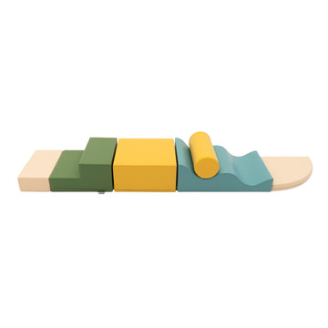 Soft Play 6 Foam Block Set - Pastel Turquoise Explorer — 5