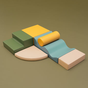 Soft Play 6 Foam Block Set - Pastel Turquoise Explorer — 29