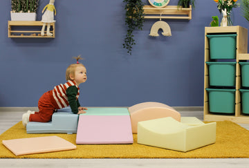 Soft Play 7 Foam Block Set - Light Pastel Little Crawler — 4