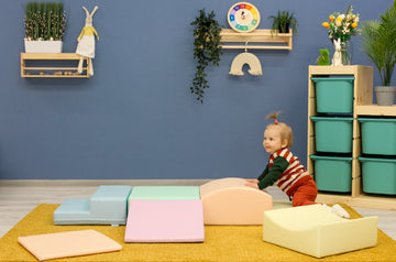 Soft Play 7 Foam Block Set - Light Pastel Little Crawler — 5