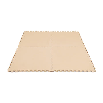 Large Foam Puzzle Mats - Beige / Dark Beige — 7