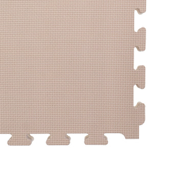 Large Foam Puzzle Mats - Beige / Dark Beige — 9