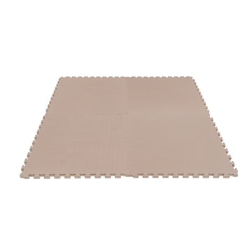 Large Foam Puzzle Mats - Beige / Dark Beige — 10