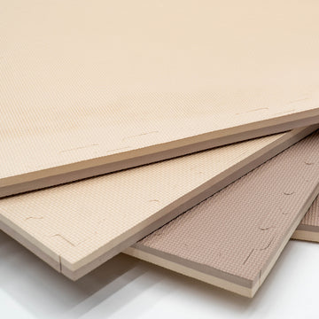 Large Foam Puzzle Mats - Beige / Dark Beige — 8