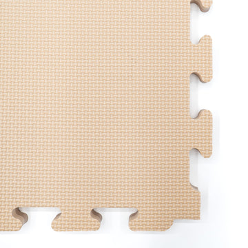 Large Foam Puzzle Mats - Beige / Dark Beige — 6