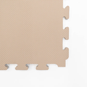 Large Foam Puzzle Mats - Beige / White — 3
