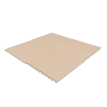 Large Foam Puzzle Mats - Beige / White — 7
