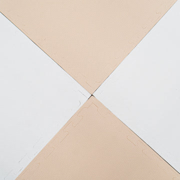 Large Foam Puzzle Mats - Beige / White — 10