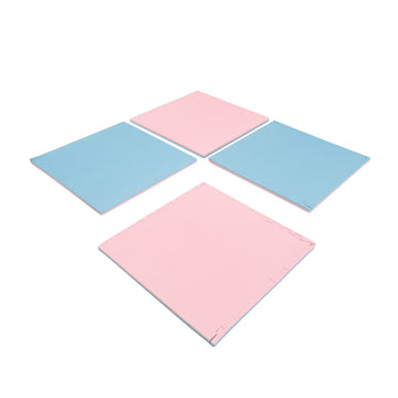 Large Foam Puzzle Mats - Baby Pink / Baby Blue — 10