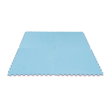 Large Foam Puzzle Mats - Baby Pink / Baby Blue — 6