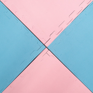 Large Foam Puzzle Mats - Baby Pink / Baby Blue — 11
