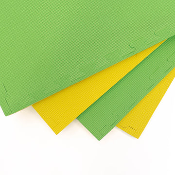 Large Foam Puzzle Mats - Spring Green / Yellow — 13
