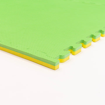 Large Foam Puzzle Mats - Spring Green / Yellow — 10