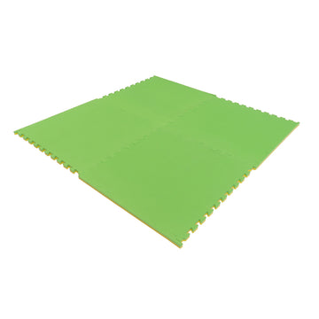 Large Foam Puzzle Mats - Spring Green / Yellow — 9