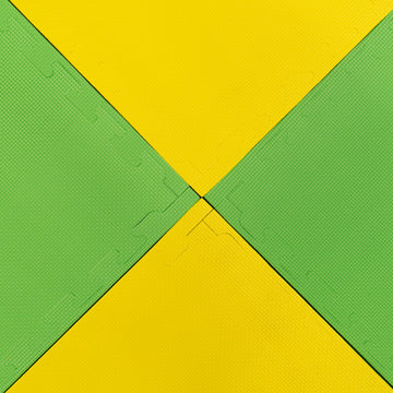 Large Foam Puzzle Mats - Spring Green / Yellow — 12