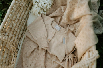 JOY Gift Set For Baby - Blanket, Romper and Bonnet — 5