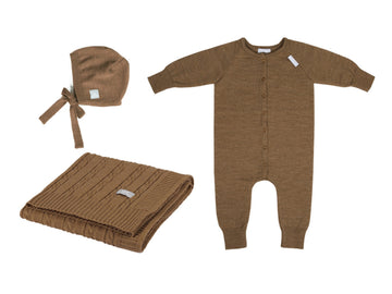 JOY Gift Set For Baby - Blanket, Romper and Bonnet — 6
