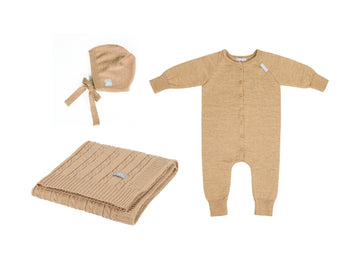 JOY Gift Set For Baby - Blanket, Romper and Bonnet — 7
