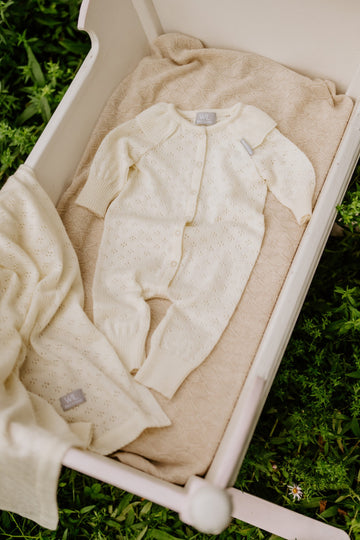 LOVE Gift Set For Baby - Blanket, Romper and Bonnet — 4