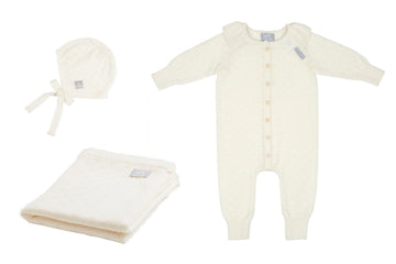 LOVE Gift Set For Baby - Blanket, Romper and Bonnet — 6