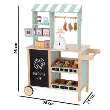 Large Multifunctional Wooden Food Truck Stand, 73 pcs — 4