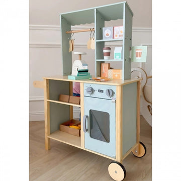 Large Multifunctional Wooden Food Truck Stand, 73 pcs — 7