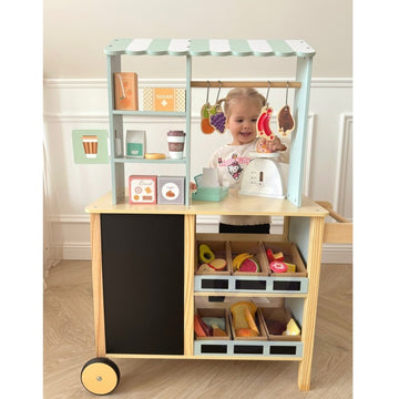 Large Multifunctional Wooden Food Truck Stand, 73 pcs — 15