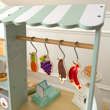 Large Multifunctional Wooden Food Truck Stand, 73 pcs — 12